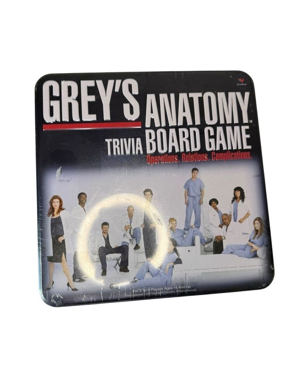Grey's Anatomy Trivia Board Game Collectors Tin Box 2007 Edition NIB Sealed